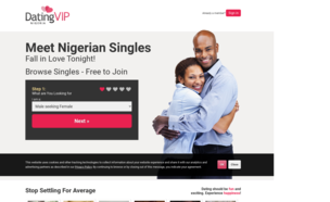 Nigerian Dating VIP Homepage Image